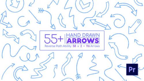 Videohive - Hand Drawn Arrow Pack Mogrt - 39652866 - 39652866