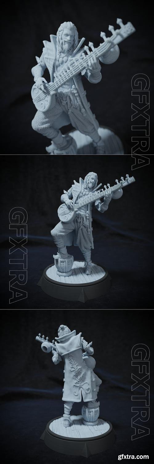 Uldon the Bard - NPC 3D Print