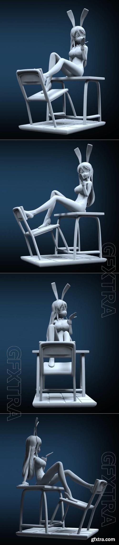 Mai Sakurajima - Rascal Does Not Dream of Bunny Girl Senpai 3D Print