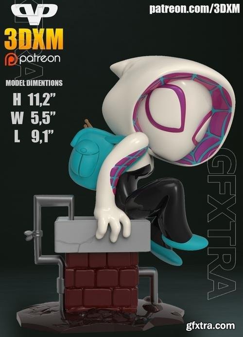 Chibi Spider-Gwen 3D Print