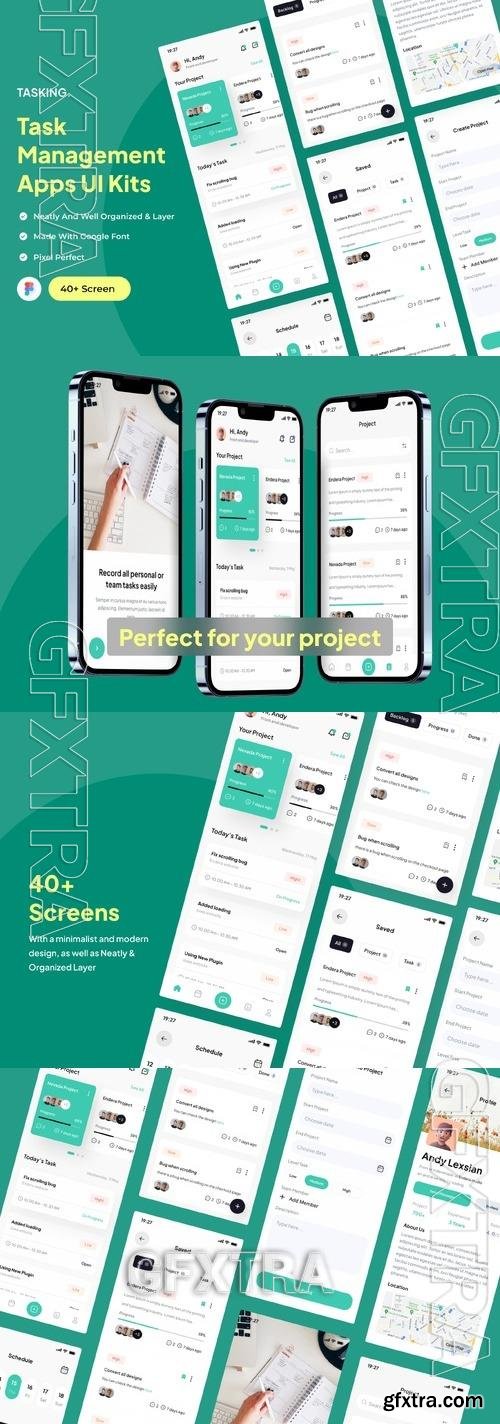 Tasking - Task Management Apps UI Kits 