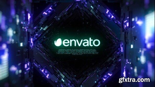 Videohive Dark Data Tunnel 34360073