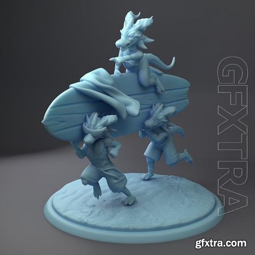 Kobold Surfers 3D Print