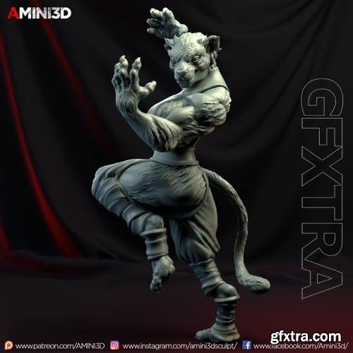 Tabaxi Monk Female 3D Print