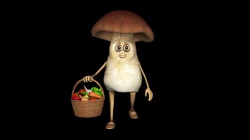 Videohive - Mushroom Vegetables Looped Alpha Channel - 39657489 - 39657489