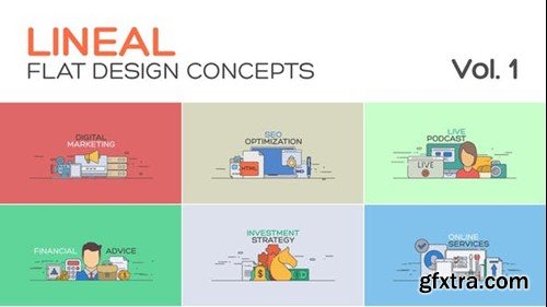 Videohive Flat Concept Design Vol 1 39677786