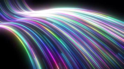 Videohive - Digital Glowing Speed Lines 04 - 39658073 - 39658073