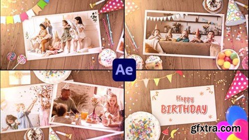 Videohive Happy Birthday Slideshow Opener for After Effects 39705408