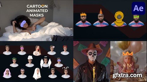 Videohive Cartoon Animated Masks for After Effects 39696791