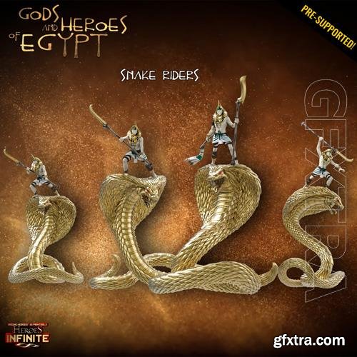 Heroes Infinite Gods and Heroes of Egypt Snake Riders 3D Print