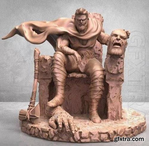 Thor Thanos in the throne 3D Print