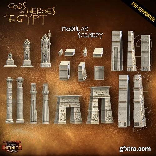 Heroes Infinite Gods and Heroes of Egypt Modular Scenery 3D Print