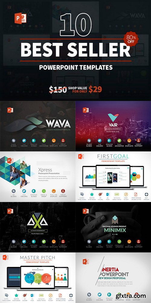 10 Best Seller Powerpoint Bundle