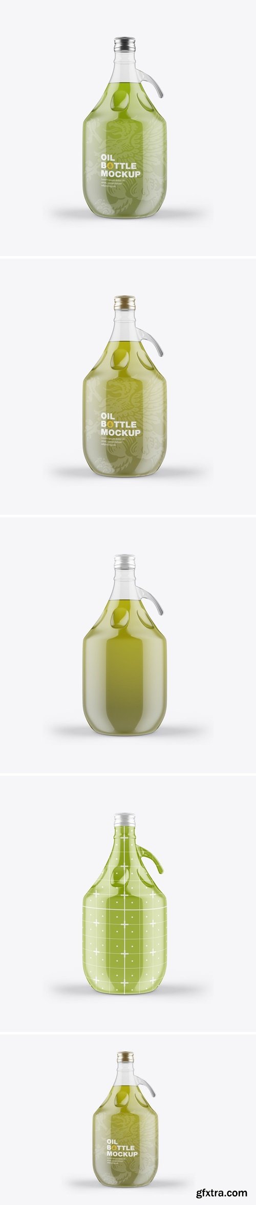 Glass Olive Oil Bottle Mockup PMDG7P5