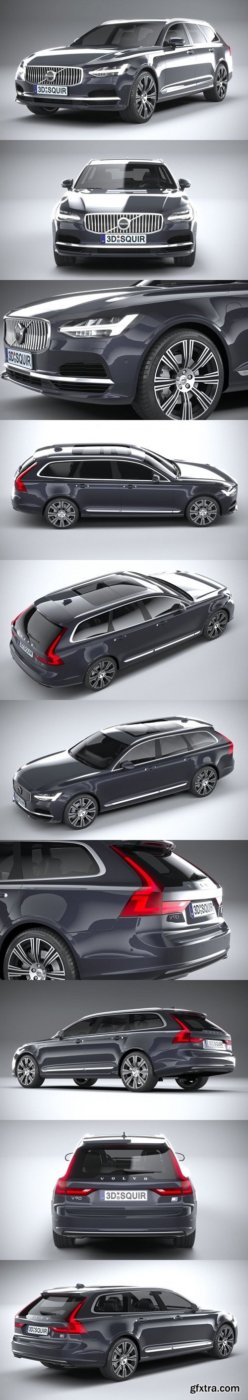 Volvo V90 Estate 2020 3D Model