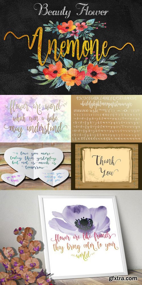 Anemone Script font