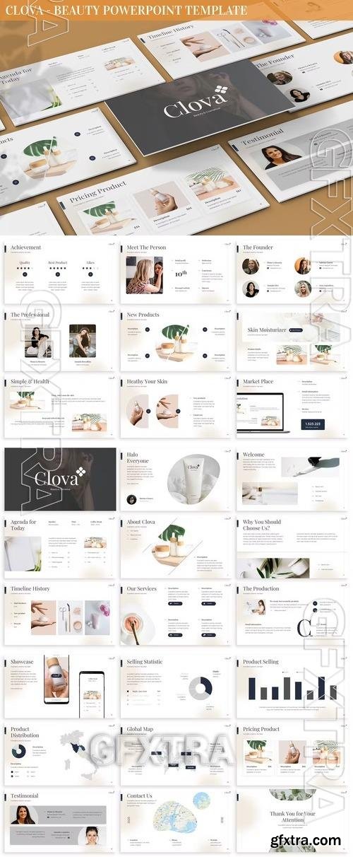 Clova - Beauty Powerpoint Template VAVXRZQ