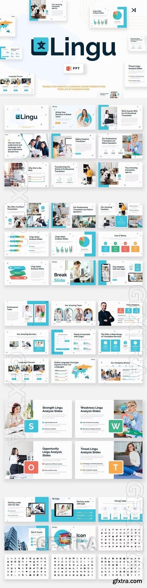 LINGU - Translation Service Powerpoint Template C5RP4ZN