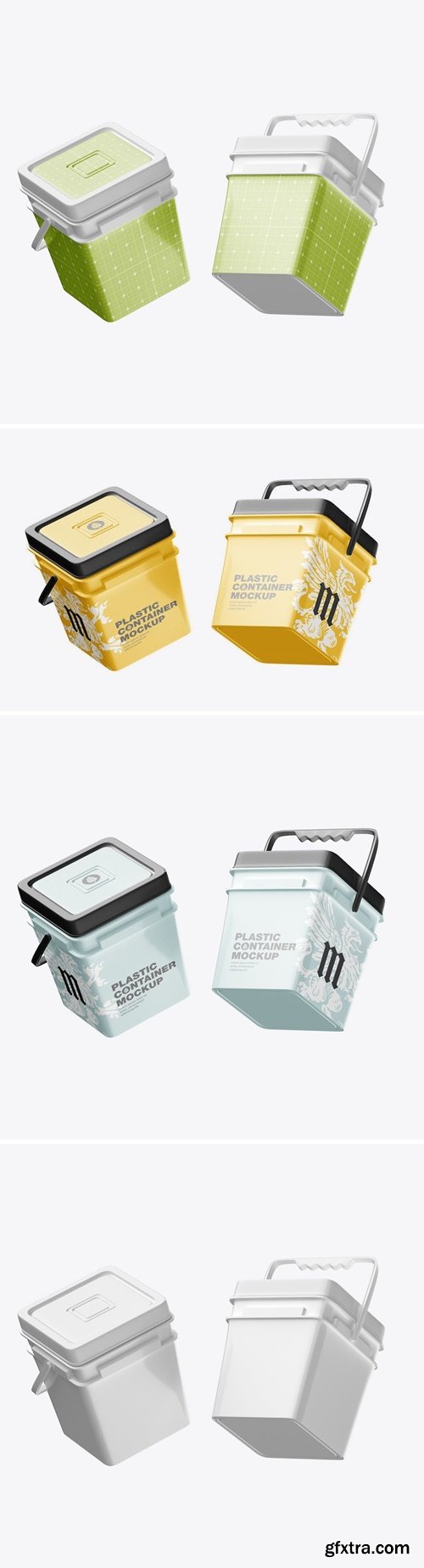 Square Plastic Container Mockup 8EYL2DS