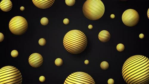 Videohive - Yellow Spheres Background 4K - 39681051 - 39681051