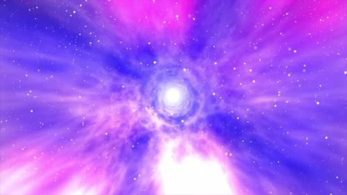 Videohive - Hyperspace jump through the stars to a distant space. Wormhole, 3D illustration tunnel or wormhole - 39682853 - 39682853
