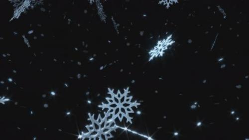 Videohive - Background Christmas New Year snowflakes on a transparent background - 39684147 - 39684147