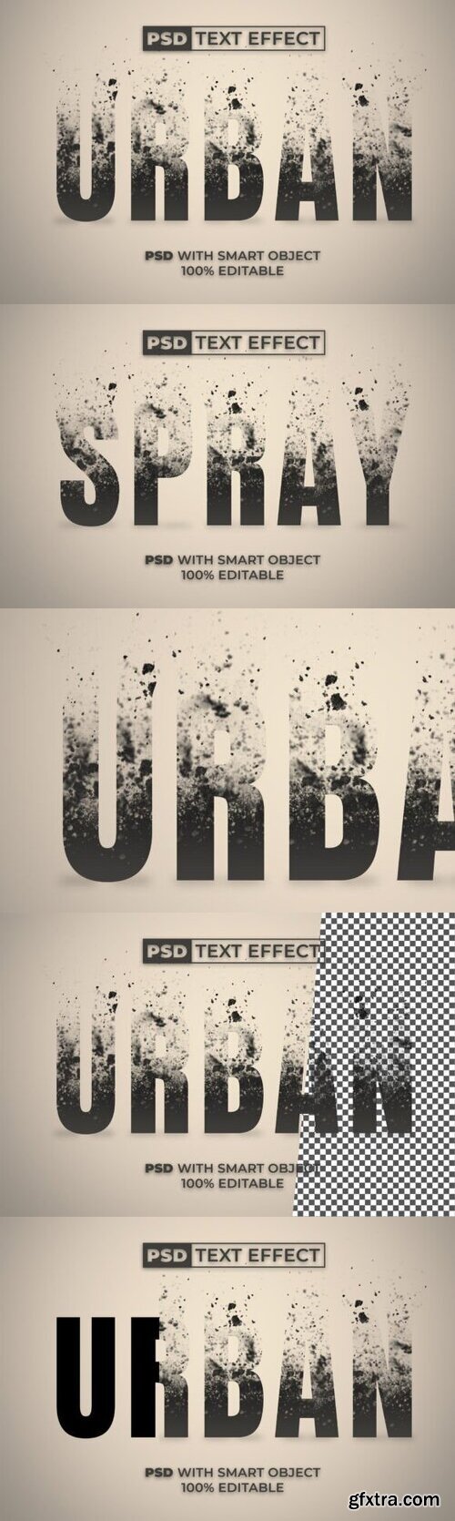 Urban Text Effect Dispersion Style