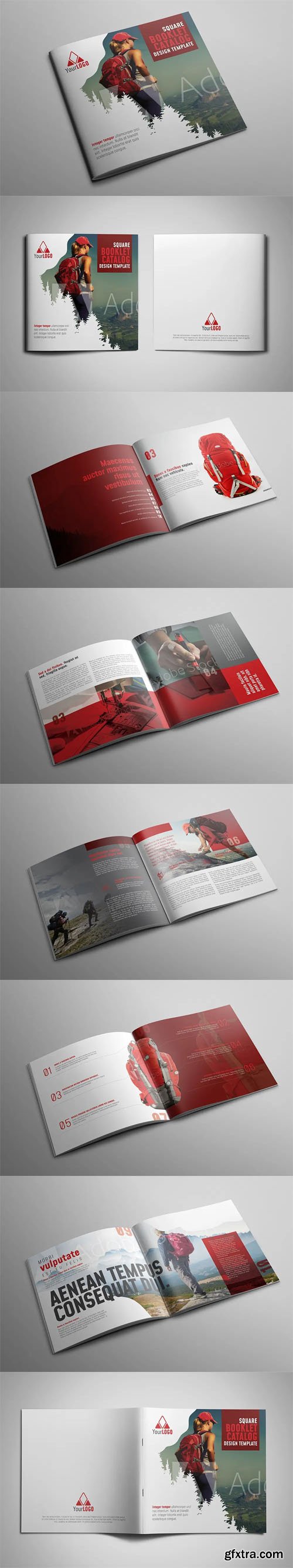 Square Booklet Catalog INDD Design Template