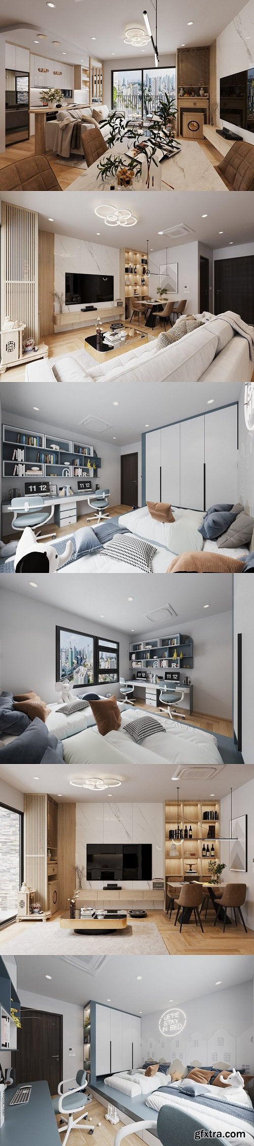 Apartment Interior By Kts Van Trong Phong