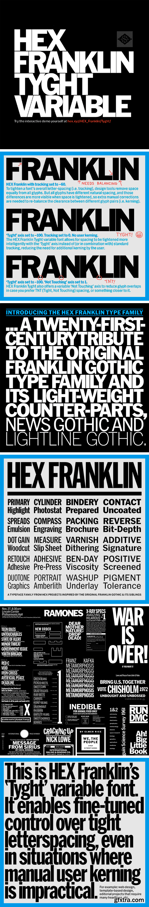 HEX Franklin Font Family