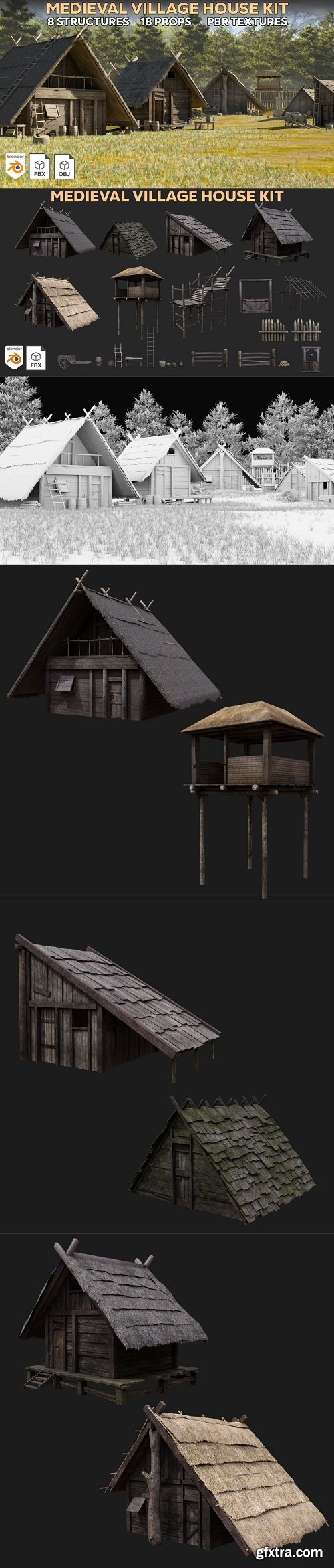 Artstation - Village House Kit