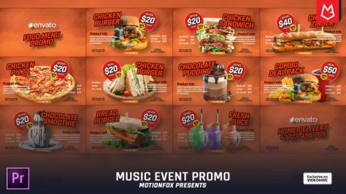 Videohive - Food Menu Promo | Premiere Pro - 39704837 - 39704837