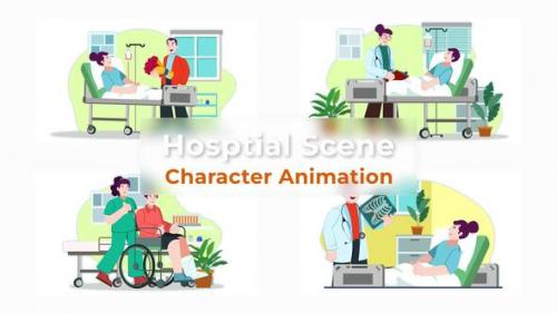 Videohive - Hospital Character Animation Scene Premiere Pro Templates - 39725993 - 39725993