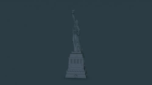 Videohive - Statue Of Liberty Gray - 39694802 - 39694802