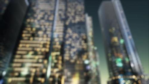 Videohive - Abstract Urban Night Light Bokeh Defocused Background - 39703926 - 39703926