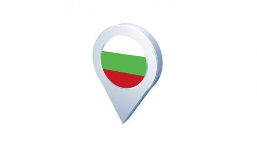 Videohive - Bulgaria Flag Pin Icon - 39714295 - 39714295