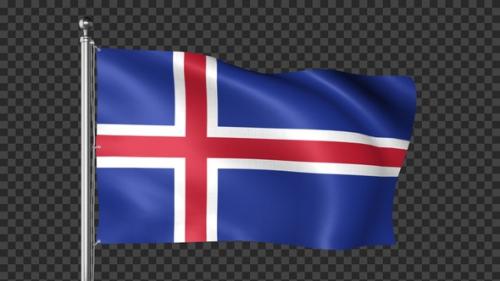 Videohive - Iceland Flag - 39714320 - 39714320