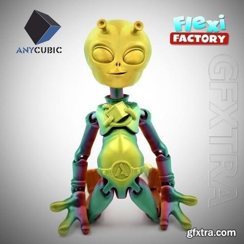 Articulated Flexi - Flexi Factory Anycubic Alien 3D Print