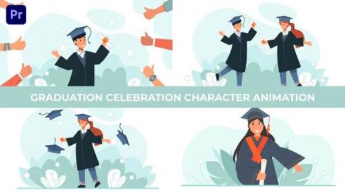 Videohive - Graduation Degree Celebration Character Animation Scene - 39723365 - 39723365