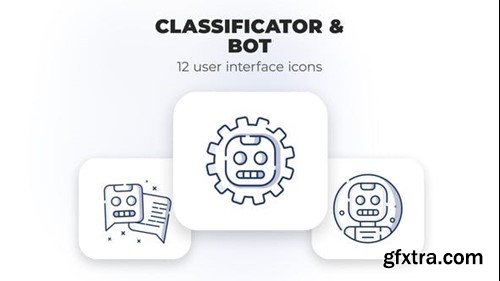 Videohive Classificator & Bot- user interface icons 39695497