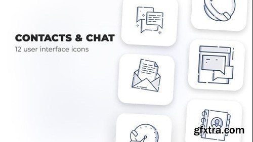 Videohive Contacts & Chat- user interface icons 39695599