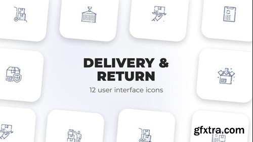 Videohive Delivery & Return- user interface icons 39695806