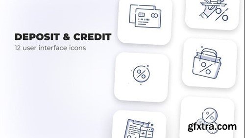 Videohive Deposit & Credit- user interface icons 39695879