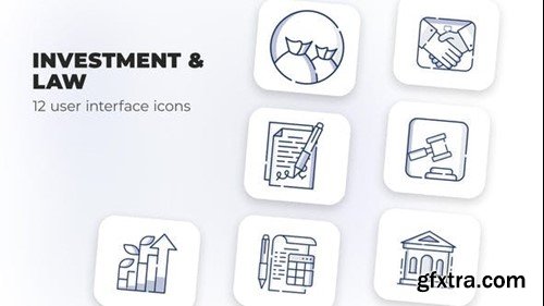 Videohive Investment & Law- user interface icons 39696360