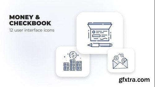 Videohive Money & Checkbook- user interface icons 39696693