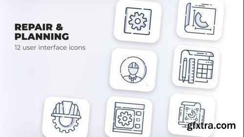 Videohive Repair & Planning- user interface icons 39697069