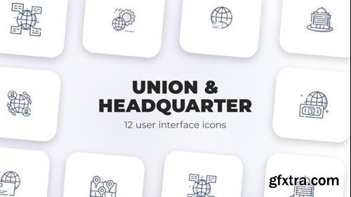 Videohive Union & Headquarter- user interface icons 39698684