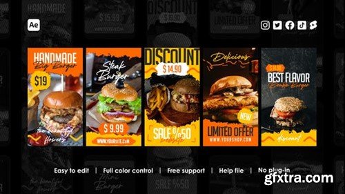 Videohive Burger Instagram Stories 39677692