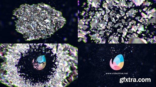 Videohive crystal blast logo reveal 39202688