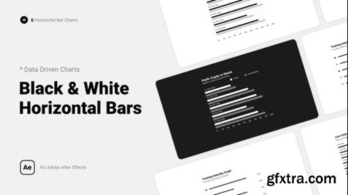 Videohive Black & White Horizontal Bar Charts 39734489